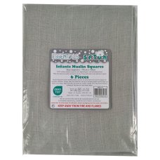 MS01-G: Grey 6 Pack Muslin Squares